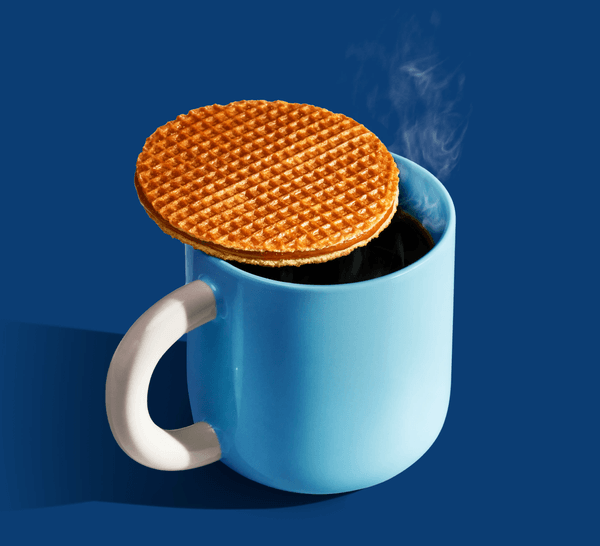 The best way to enjoy a Stroopwafel.